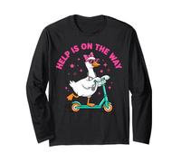 Funny Goose Help is On The Way Medical Design Long Sleeve T-Shirt