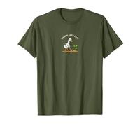 Funny Goose Hoeing Ain't Easy Gardening Plant Lover T-Shirt