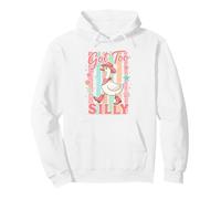 Funny Goose in Boots Cowgirl Got Too Silly Pink Western Hat Pullover Hoodie