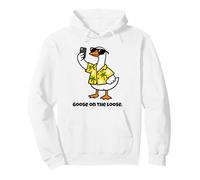 Funny Goose Joke Design for Men on Vacation Dads Boys Kids Pullover Hoodie