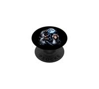 Funny Goose Lover Dramatic Birds Stormy Moon Art PopSockets Adhesive PopGrip