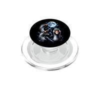 Funny Goose Lover Dramatic Birds Stormy Moon Art PopSockets PopGrip for MagSafe