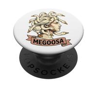 Funny Goose Medusa Mythology Humor Art PopSockets Adhesive PopGrip