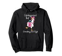 Funny Goose Mental Health Undiagnosed ADHD Autism Sad Weird Pullover Hoodie