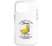 Funny Goose - Motivation - I've Survived Too Many Storms Case for iPhone 16 Pro