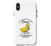 Funny Goose - Motivation - I've Survived Too Many Storms Case for iPhone X/XS