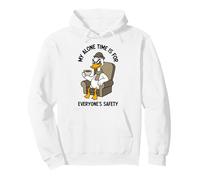 Funny Goose My Alone Time Is For Everyone's Safety Pullover Hoodie