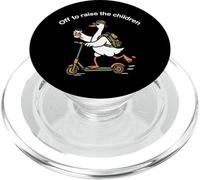 Funny Goose Off to Raise The Children Fathers Day PopSockets PopGrip for MagSafe