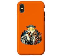 Funny Goose Rock Band Guitar Art Silly Goose Rock Music Fans Case for iPhone X/XS