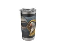 Funny Goose Shark Attack Meme Vintage Stainless Steel Insulated Tumbler