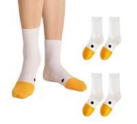 Funny Goose sock Unique and Creative Women's Cotton Warm Mid-Calf Animal Flower Socks