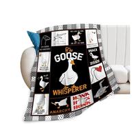 Funny Goose Soft Cozy Cute Plush Throw Blanket - Warm Lightweight Flannel Fleece Bedding - Goose Stuff Animal Decor - Gifts for Lovers, Girls, Kids, Adults, Women - 40"x50"