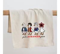Funny Goose Tea Towel - “Just a Stranger Goose” Kitchen Dish Towel, Cute Novelty Print, Reusable Gift for Home Cooks