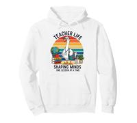 Funny Goose Teacher Life Shaping Minds Pullover Hoodie