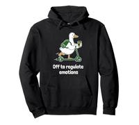 Funny Goose Therapy Gift Off To Regulate Emotions Pullover Hoodie