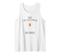 Funny Goose: Today I Will Cause Problems On Purpose Tank Top