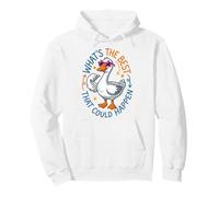 Funny Goose What's The Best That Could Happen Optimism Pullover Hoodie