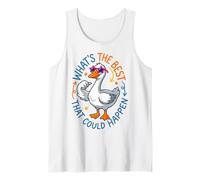 Funny Goose What's The Best that Could Happen Optimism Tank Top