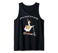 Funny Goose Wizard Hat Teacher Fuel Scooter Tank Top