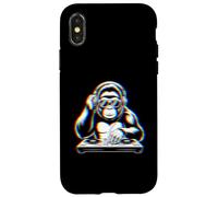 Funny Gorilla DJ With Headphones and Turntable Case for iPhone X/XS