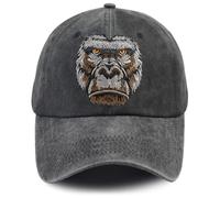 Funny Gorilla Gifts for Animal Lovers, Gorilla Accessories Hat, Christmas Easter Thanksgiving Birthday Baseball Cap for Men Women Wifey Hubby Dad Mom Black