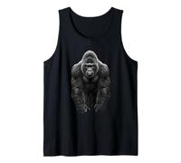 Funny Gorilla Jungle Wildlife Nature Power Animal Art Tank Top