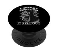 Funny Gorilla Mood - My Last Screw’s Gone Missing Humor PopSockets Adhesive PopGrip