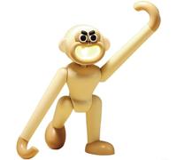 Funny Gorilla Night Light and Mobile Phone Holder with ABS PVC Construction, Compact 157x42x124 cm Size, Battery Powered, for ideal for Bedroom, Living Room or Office Decor(beige)