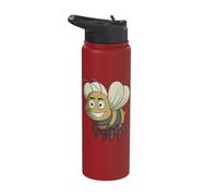 Funny Gothic Bee and Bugs Insect Entomologist Beekeeping Stainless Steel Insulated Water Bottle