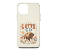 Funny Gotta Go Buffalo Animal Bison Western Desert Art Case for iPhone 12 mini