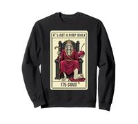 Funny Gout Tarot Skeleton King Gothic Art Sweatshirt