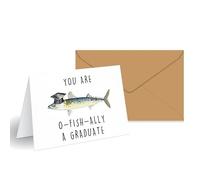 Funny Graduation Card & Gift - Humorous Congratulations for University Graduates - Graduation Party Gifts for Men & Women - 12.5x17.6cm Blank Inside Card with Envelope
