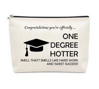 Funny Graduation Gifts for Her Congratulations Makeup Bag Inspirational Gift for Women Sister Best Friend Graduate Gifts Cosmetic Bag Graduation Gift for College High School Masters Degree Phd Grads