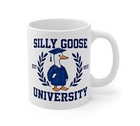 Funny Graduation Mug, Silly Goose University Mug, Novelty Student GIF, Graduation Gift Idea for Him Her, 11oz Ceramic Coffee Mug (White 11oz, Mug)