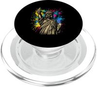 Funny Graffiti Statue of Liberty Spray Can Urban Protest PopSockets PopGrip for MagSafe