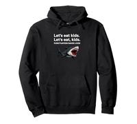 Funny Grammar Shark Lets Eat Kids Punctuation Saves Lives Pullover Hoodie