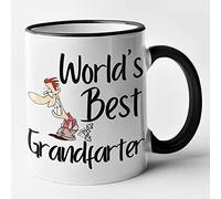 Funny Grandad / Grandfather Mug - Worlds Best Grandfarter (Black)