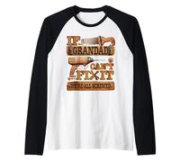 Funny Grandad. If Grandad Can't Fix It, We're All Screwed Raglan Baseball Tee