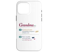 Funny Grandma Definition Bedtime Rules Case for iPhone 16 Pro Max