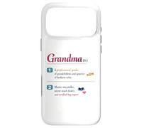 Funny Grandma Definition Bedtime Rules Case for iPhone 17 Pro Max