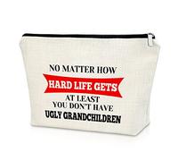 Funny Grandma Gifts Mothers Day Gifts for Grandma Makeup Bag Grandma Gifts from Grandchildren Grandma Birthday Gifts Cosmetic Bag Granny Gifts New Grandma Gift Christmas Cosmetic Travel Pouch