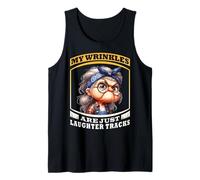 Funny Grandma Quote About Wrinkles and Laughter Lines Tank Top
