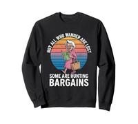 Funny Grandma Yard Sale Not All Who Wander Are Lost Women Sweatshirt
