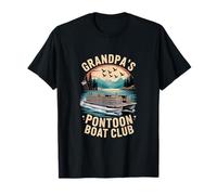 Funny Grandpa Pontoon Boat Captain T-Shirt