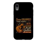 Funny Grandpas Play Guitar Then Take Nap Saying Case for iPhone XR