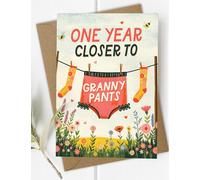 Funny Granny Pants Birthday Card