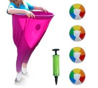 Funny Granny Pants Yard Game Set With 4 Ball Freaky Party Pant Parent Child Pitching Games Props Toy Enduring Entertainment Throwing Giants Elastic Pants