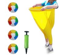 Funny Granny Pants Yard Game Set With 4 Ball Freaky Party Pant Parent Child Pitching Games Props Toy Enduring Entertainment Throwing Giants Elastic Pants