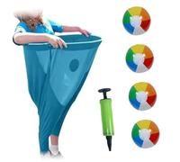 Funny Granny Pants Yard Game Set With 4 Ball Freaky Party Pant Parent Child Pitching Games Props Toy Enduring Entertainment Throwing Giants Elastic Pants