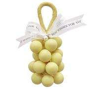Funny Grape Soap Gift Set Unique Novelty Fruit Soap Handmade Realistic Cute Pretty Decorative Hand Soap Strong Fragrance Scented Best Gift (yellow)